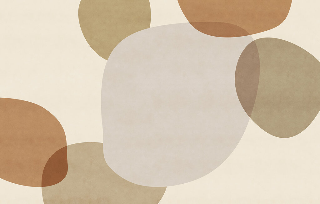 Manchas redondas sobrepostas — design completo