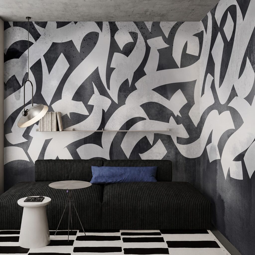 Letras escuras sobre tinta — interior 2