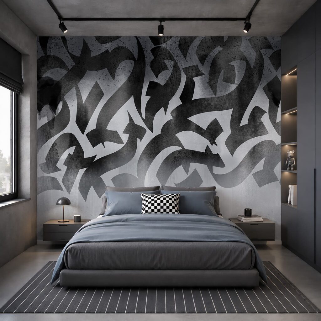 Letras escuras sobre tinta — interior 1