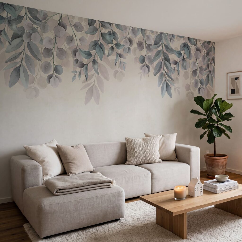 Folhas pendentes sobre patina — interior 3