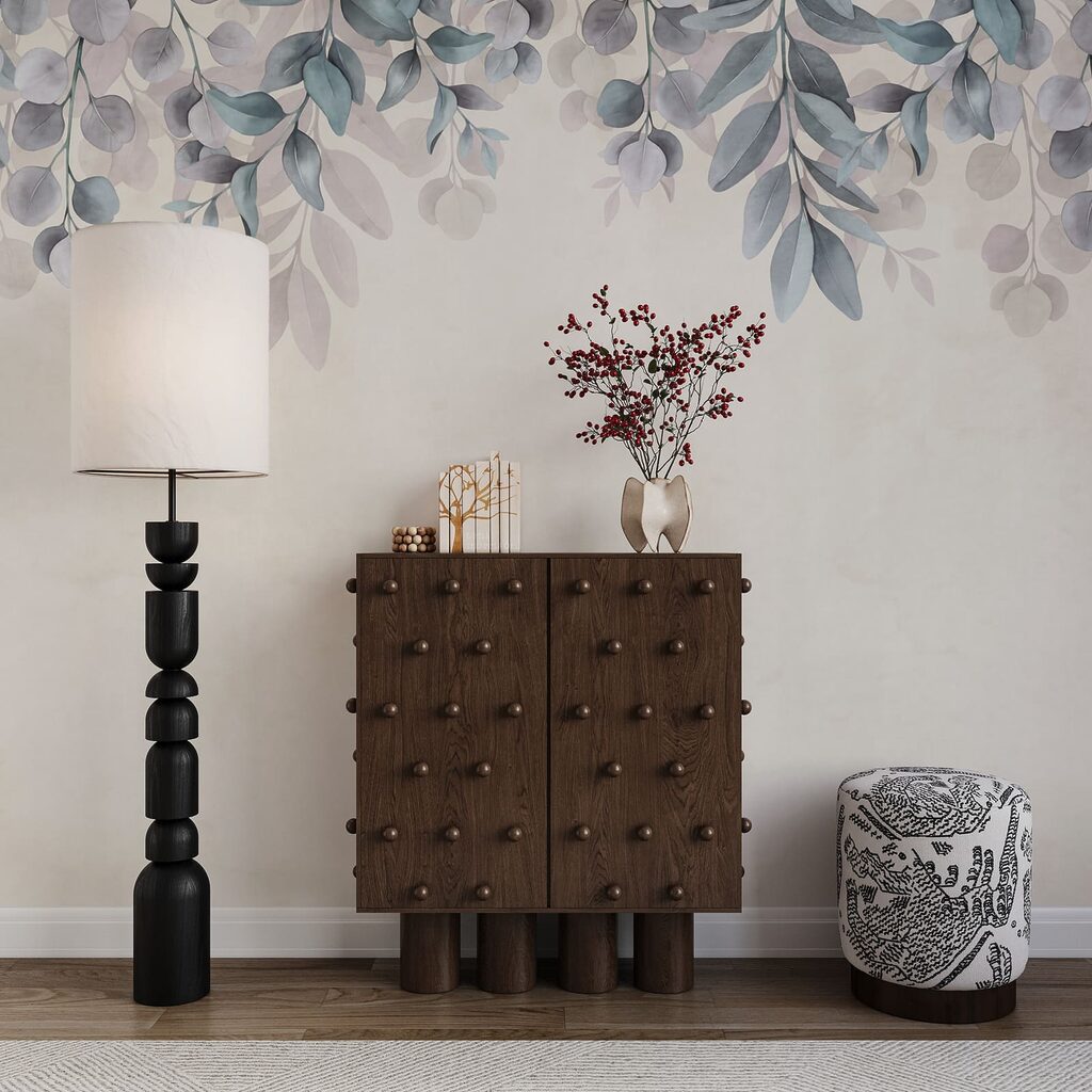 Folhas pendentes sobre patina — interior 4