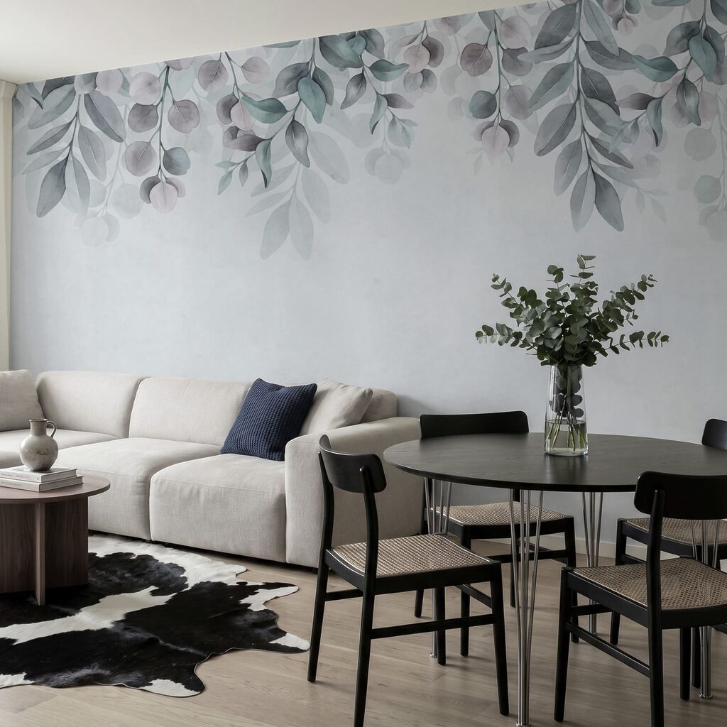 Folhas pendentes sobre patina — interior 1
