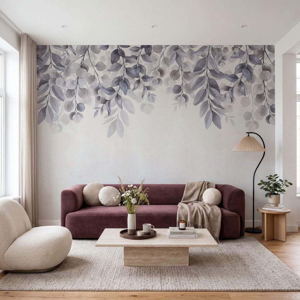 Folhas pendentes sobre patina — interior 3