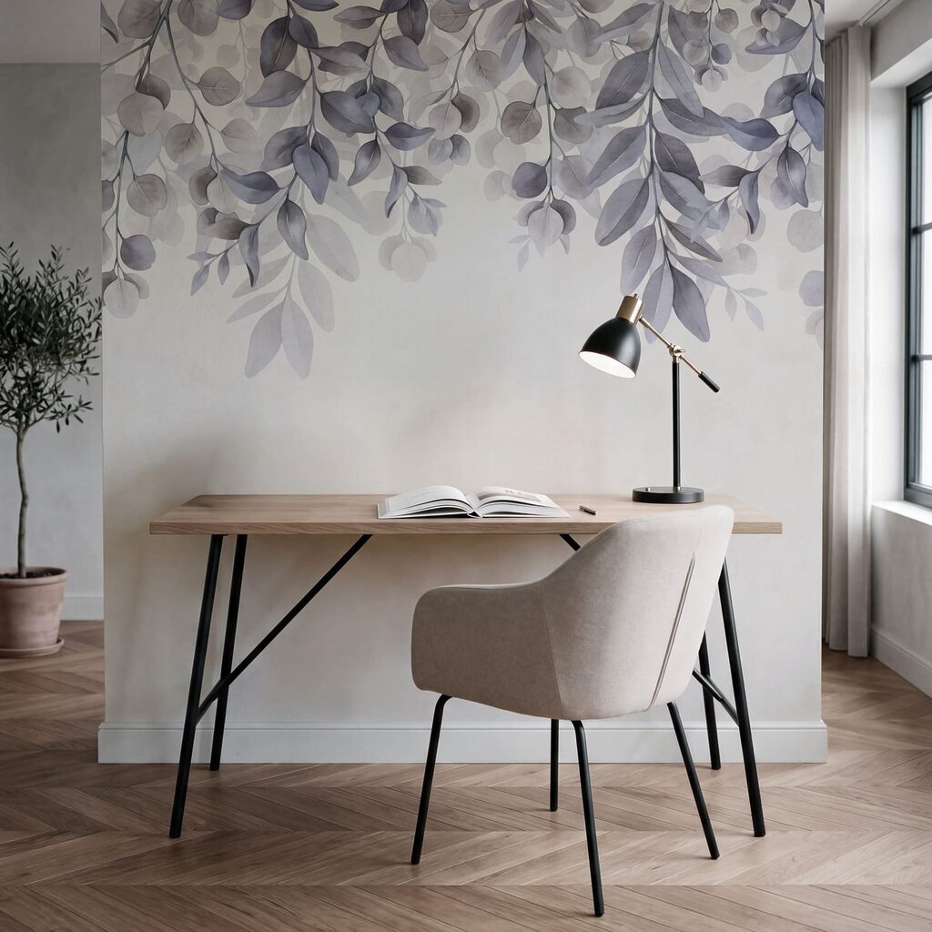 Folhas pendentes sobre patina — interior 1