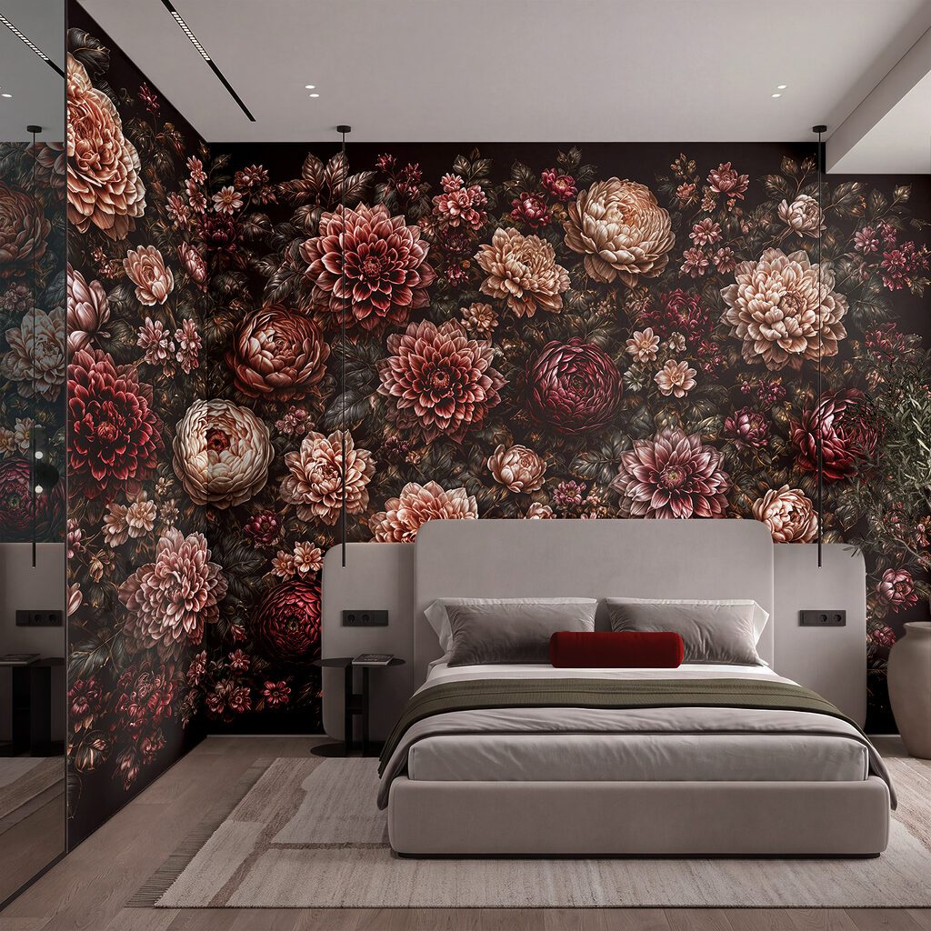 Jardim noturno com rosas — interior 1