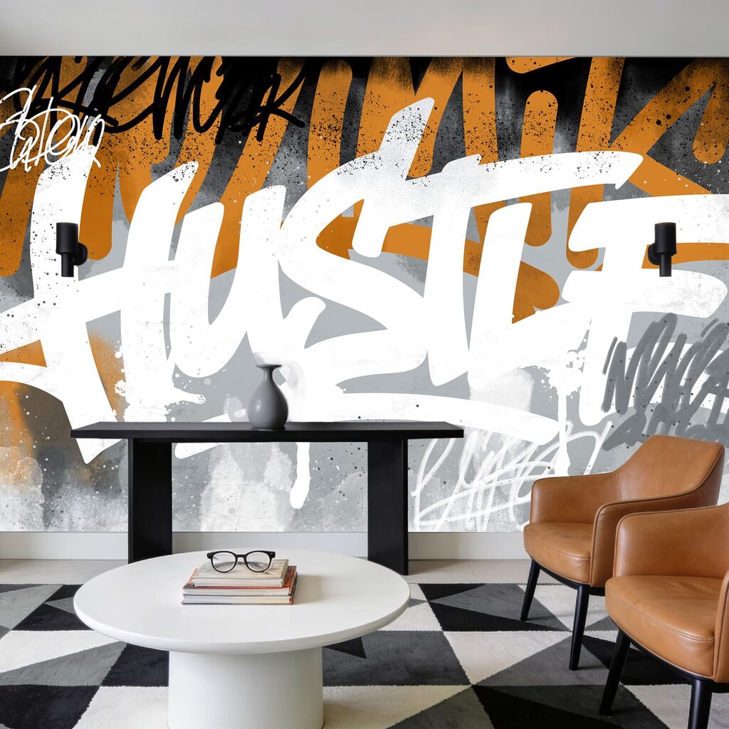 Letras grandes sobre tinta — interior 2