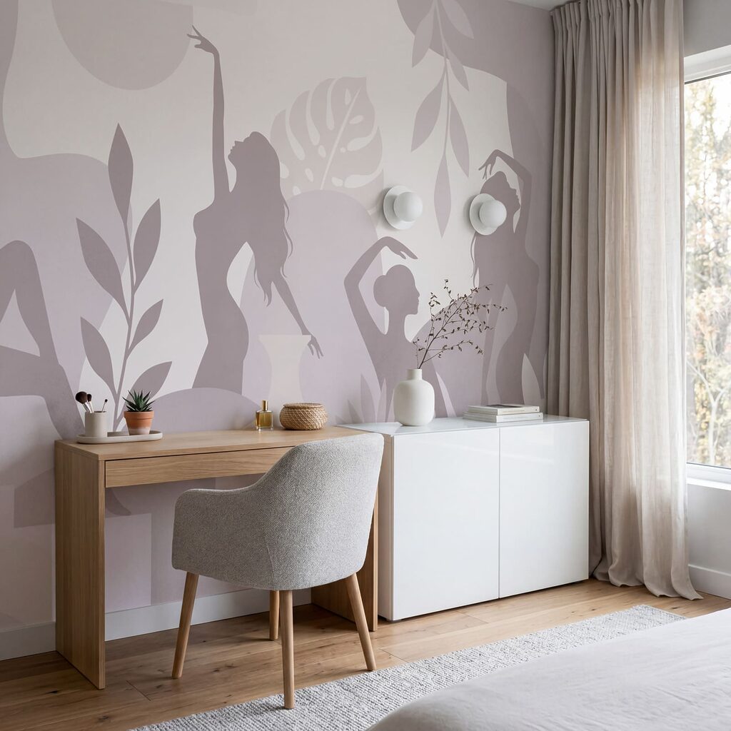 Mulheres em silhueta — interior 1