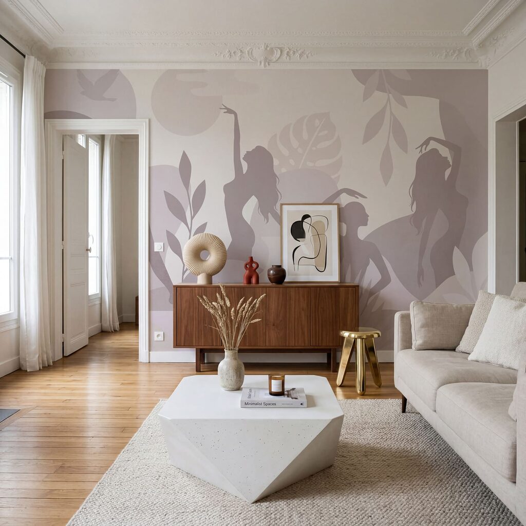 Mulheres em silhueta — interior 2