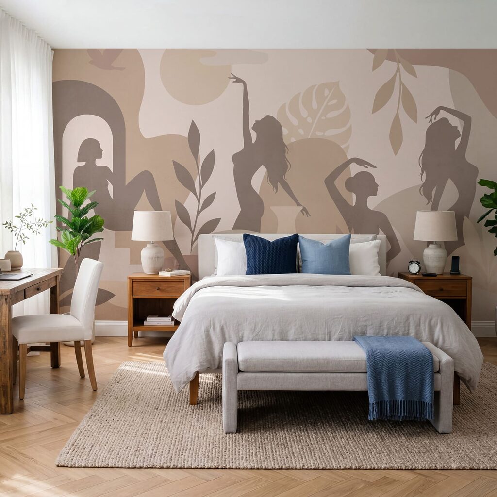 Mulheres em silhueta — interior 2