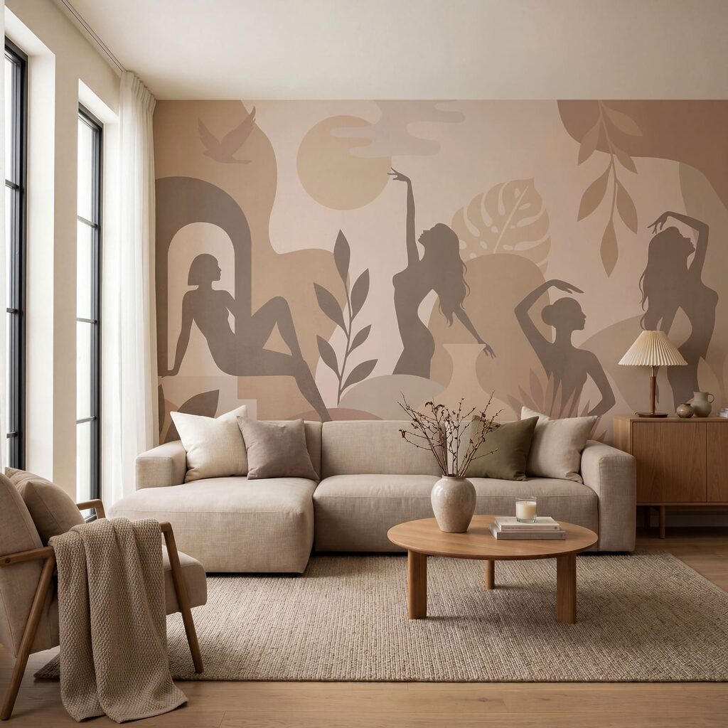 Mulheres em silhueta — interior 1