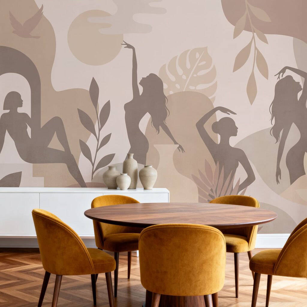 Mulheres em silhueta — interior 3