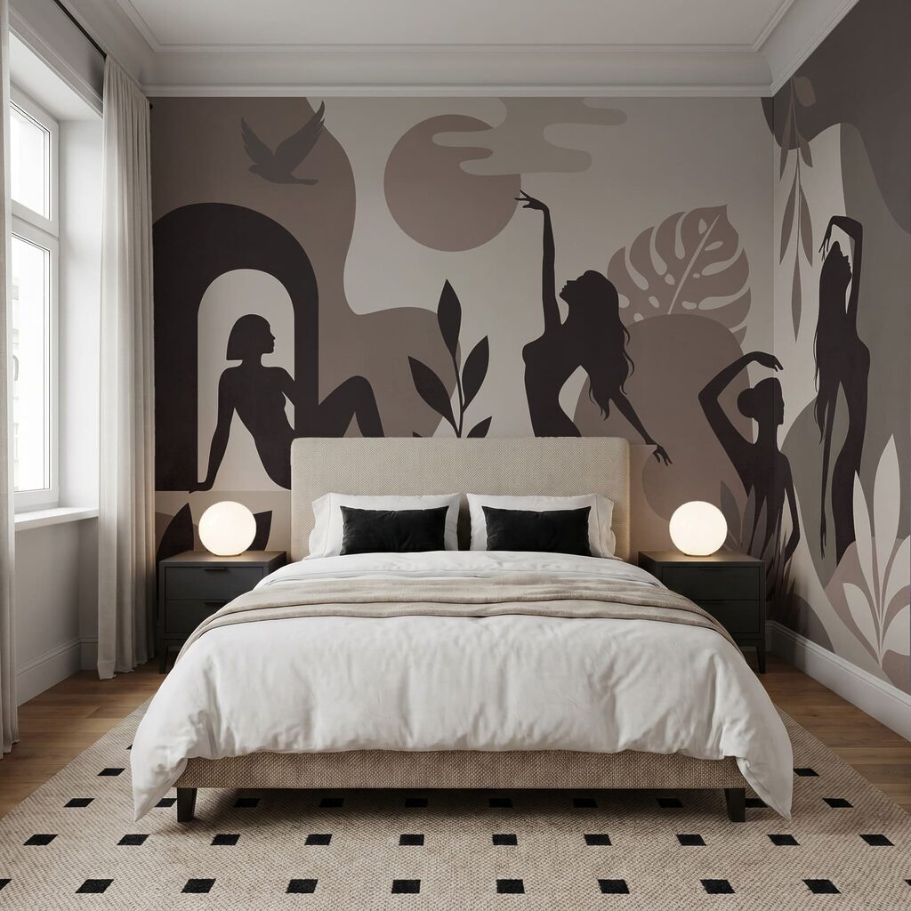 Mulheres em silhueta — interior 2