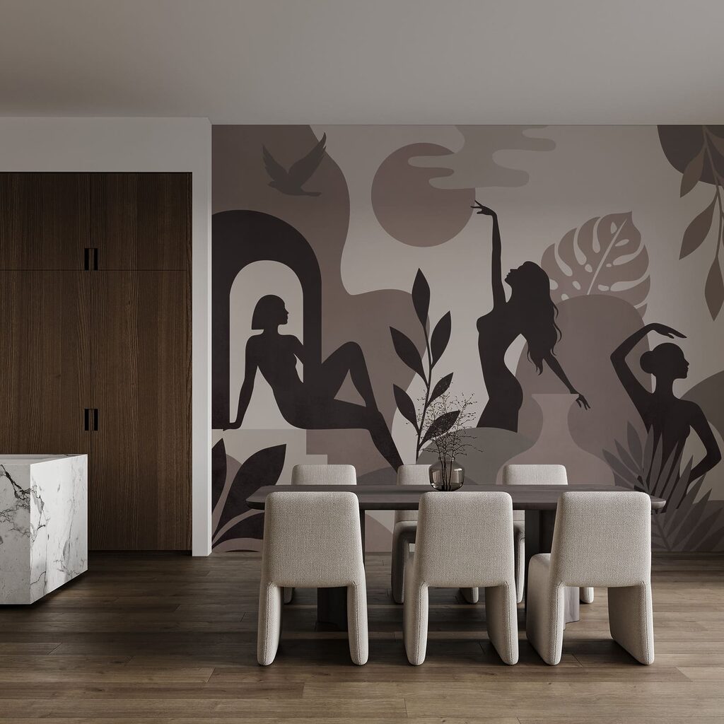 Mulheres em silhueta — interior 3