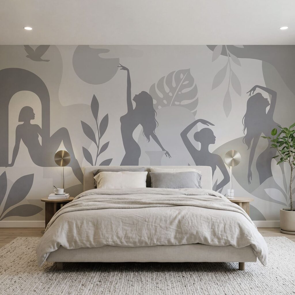 Mulheres em silhueta — interior 1