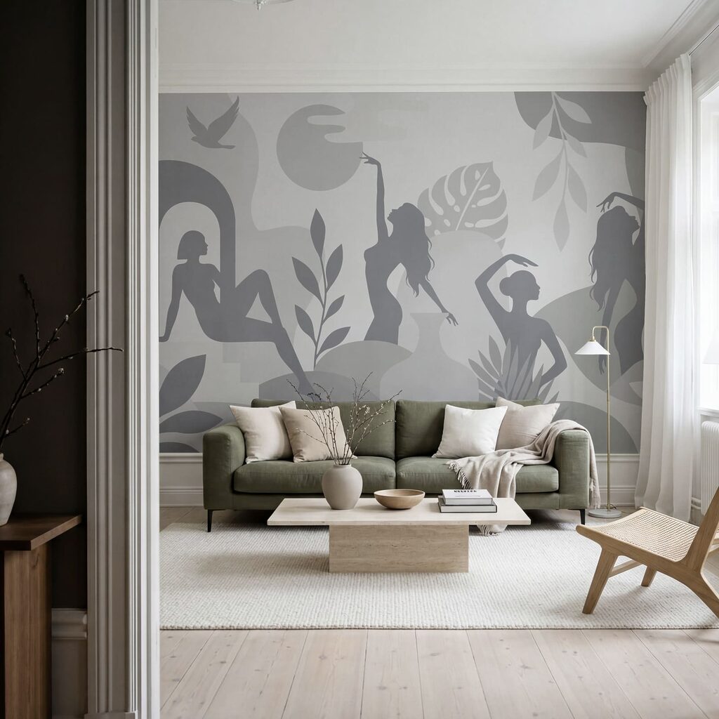 Mulheres em silhueta — interior 3
