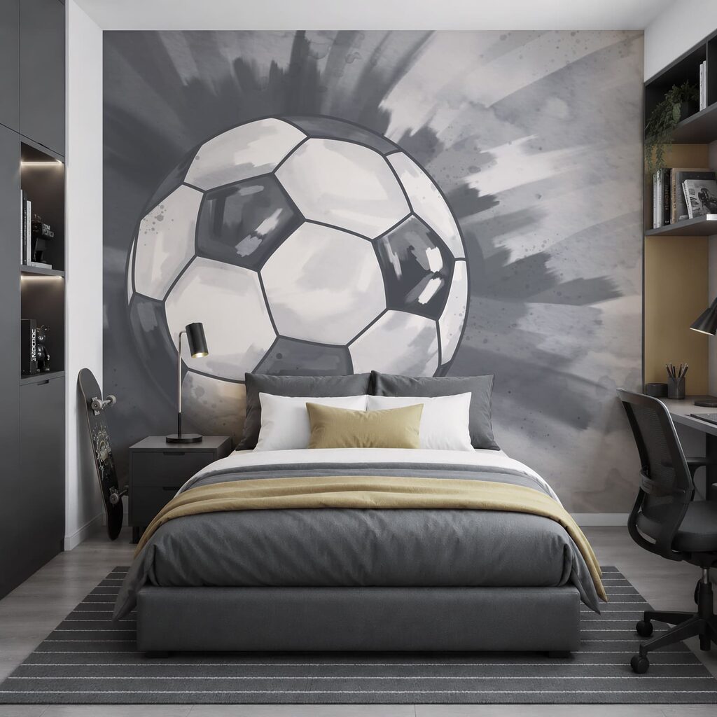 Futebol em tinta espalhada — interior 2