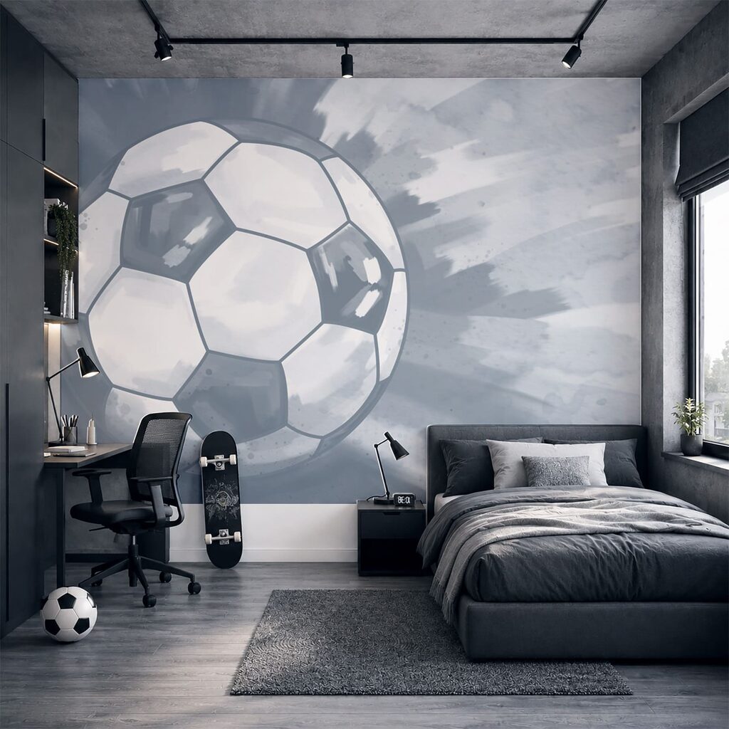 Futebol em tinta espalhada — interior 1