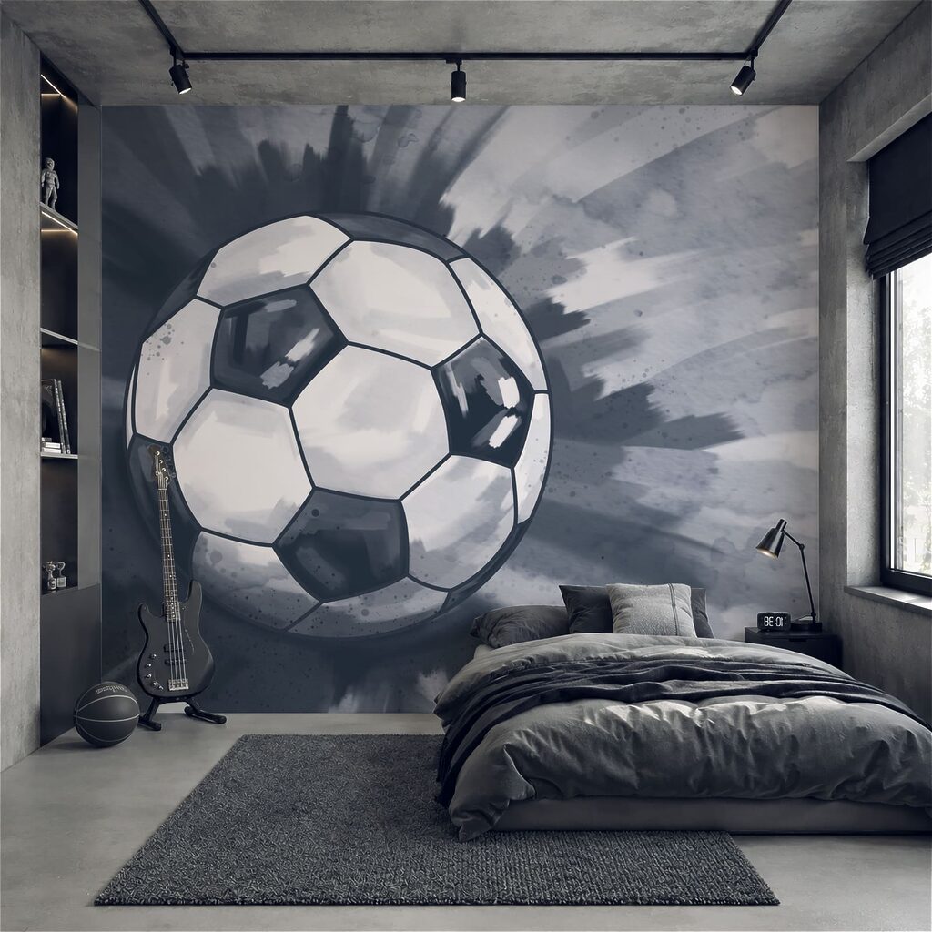 Futebol em tinta espalhada — interior 2