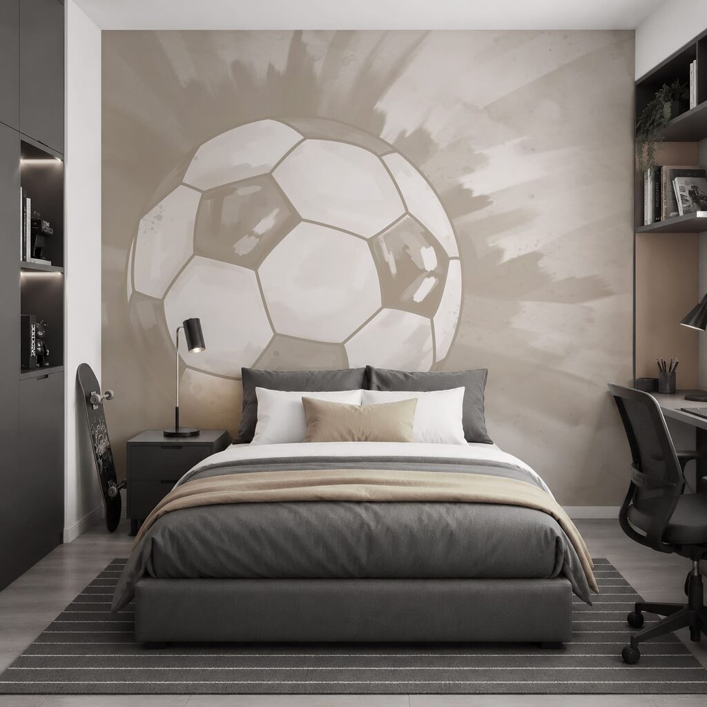 Futebol em tinta espalhada — interior 2