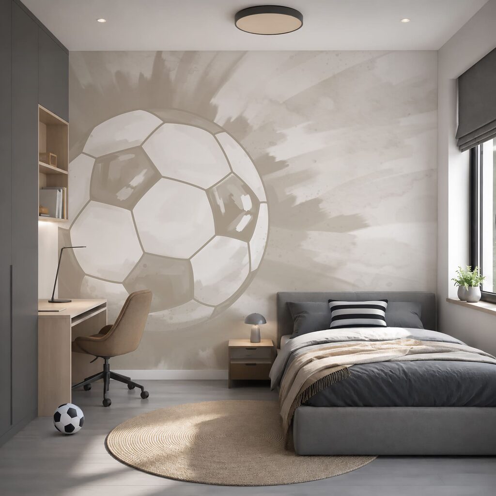 Futebol em tinta espalhada — interior 1