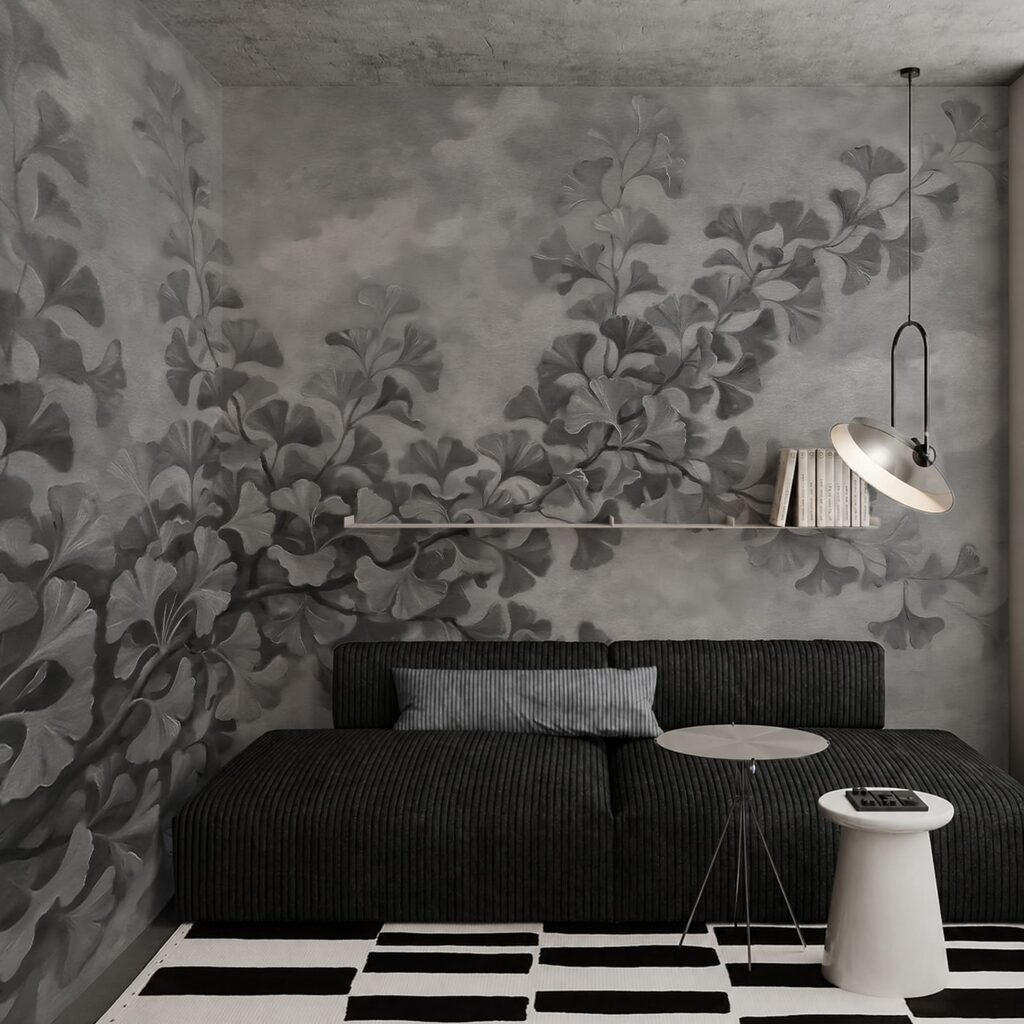 Ramos em névoa suave — interior 2