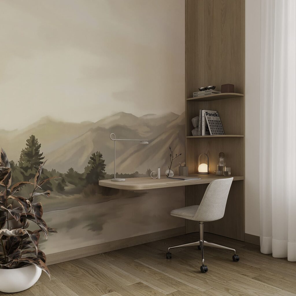Montanhas refletidas na água — interior 5