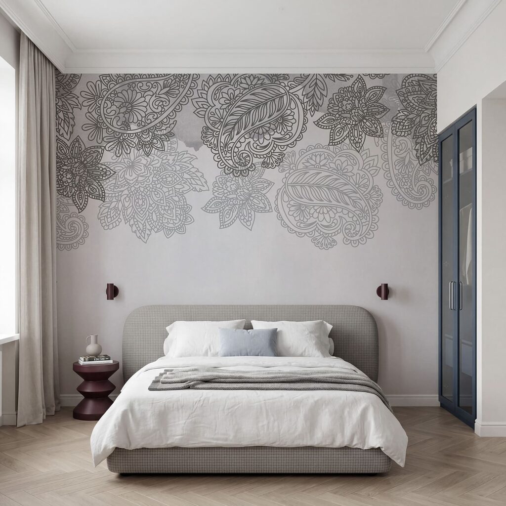 Motivos paisley no topo — interior 1