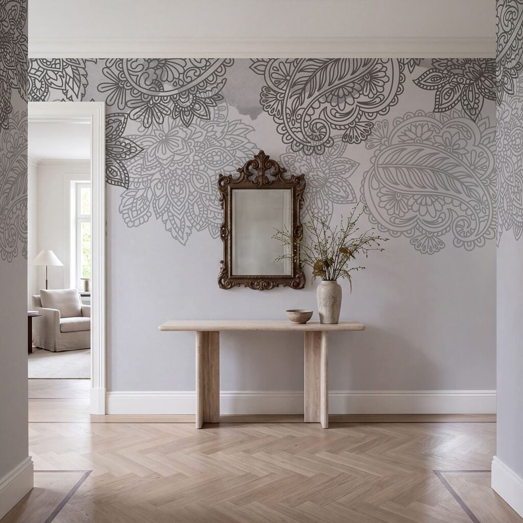 Motivos paisley no topo — interior 3