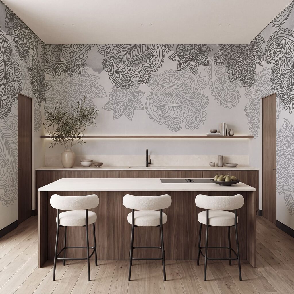 Motivos paisley no topo — interior 4