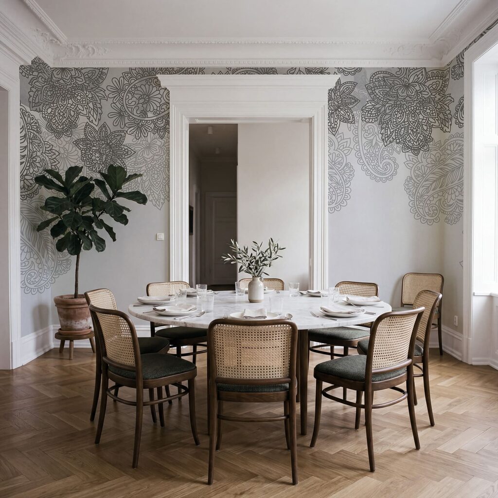 Motivos paisley no topo — interior 5