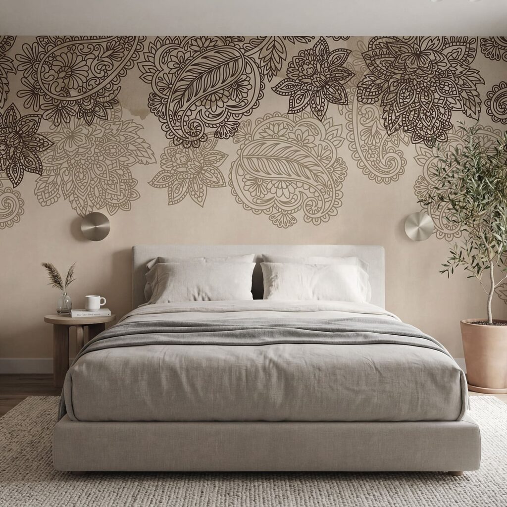 Motivos paisley no topo — interior 1