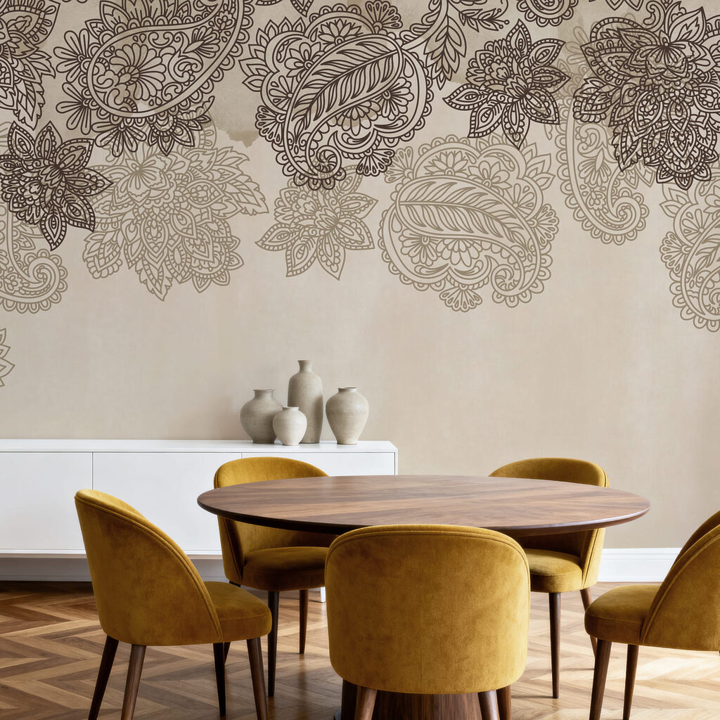 Motivos paisley no topo — interior 3