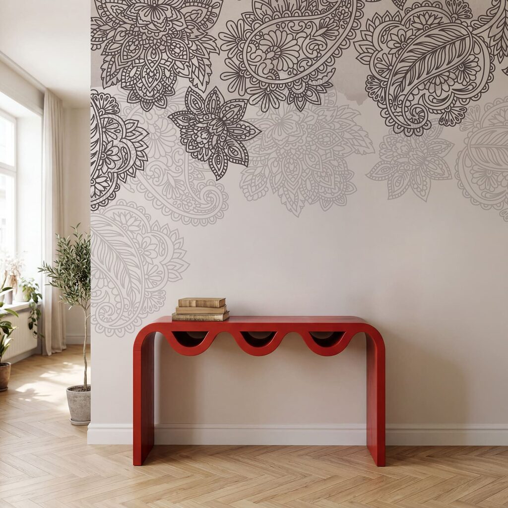 Motivos paisley no topo — interior 3