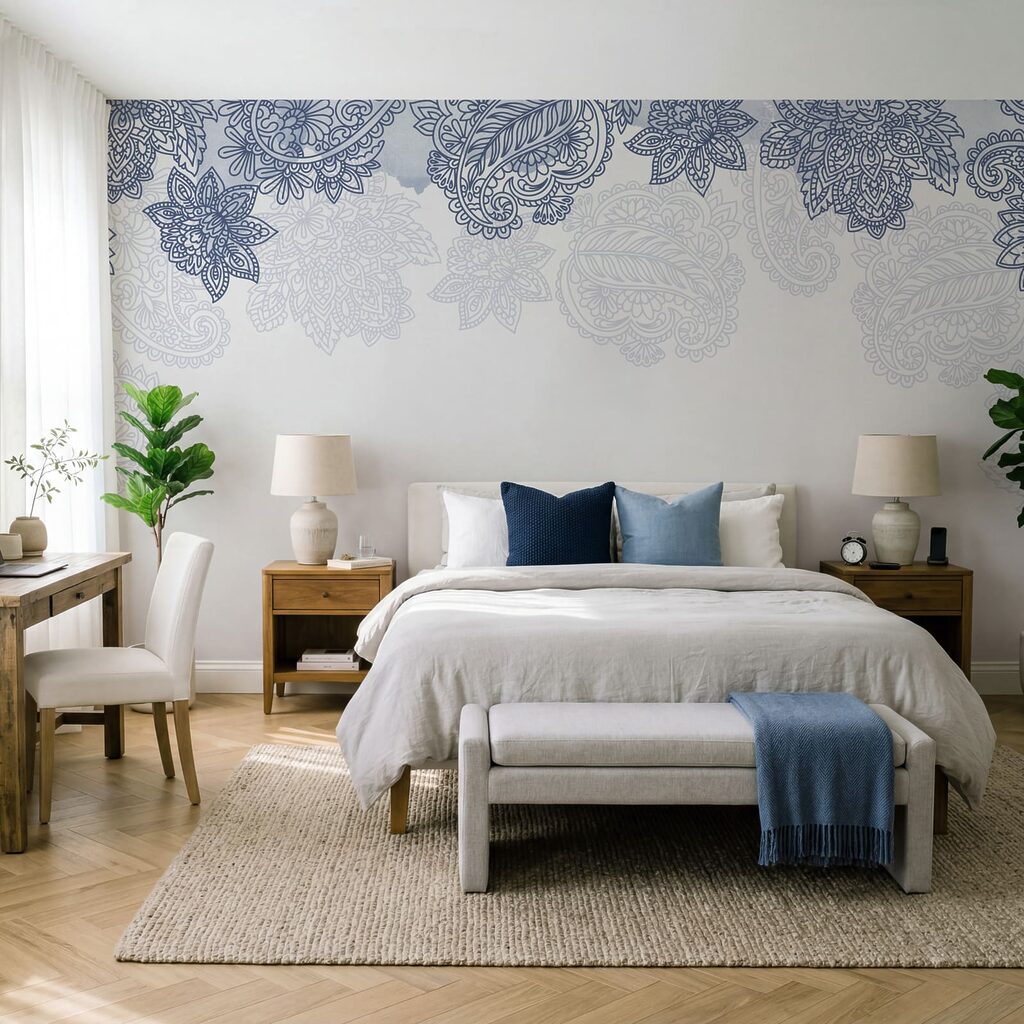 Motivos paisley no topo — interior 2