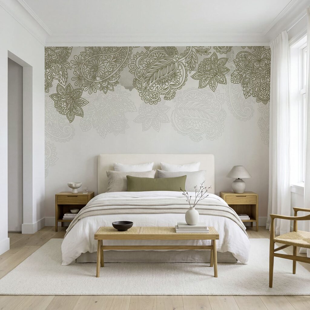 Motivos paisley no topo — interior 1