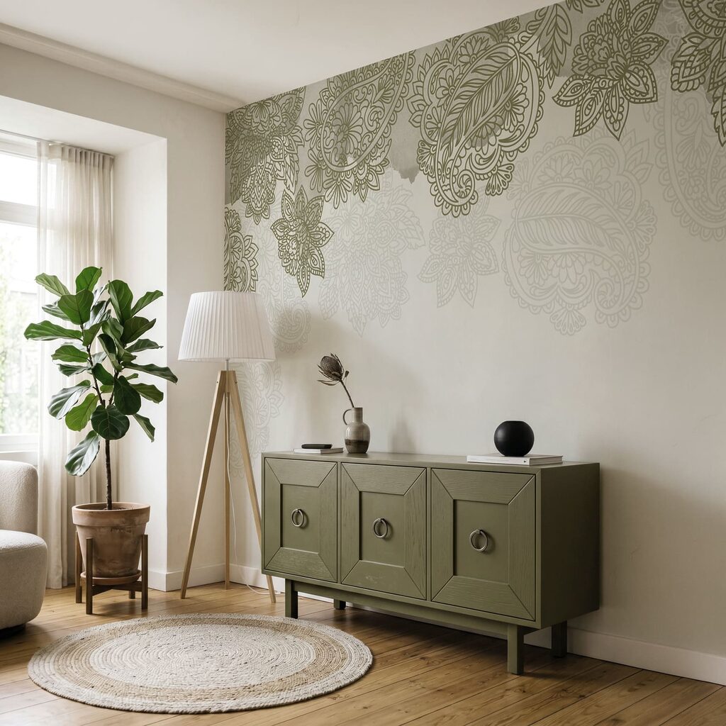 Motivos paisley no topo — interior 2