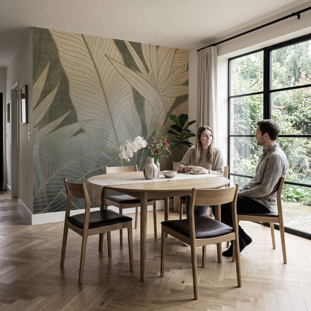 Folhas tropicais com nervuras — interior 4