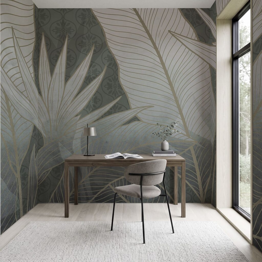 Folhas tropicais com nervuras — interior 5