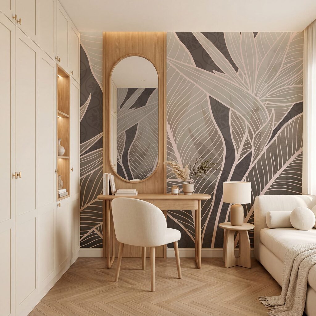Folhas tropicais com nervuras — interior 3