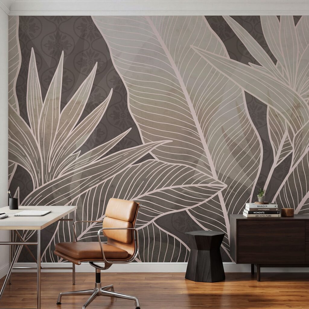 Folhas tropicais com nervuras — interior 5