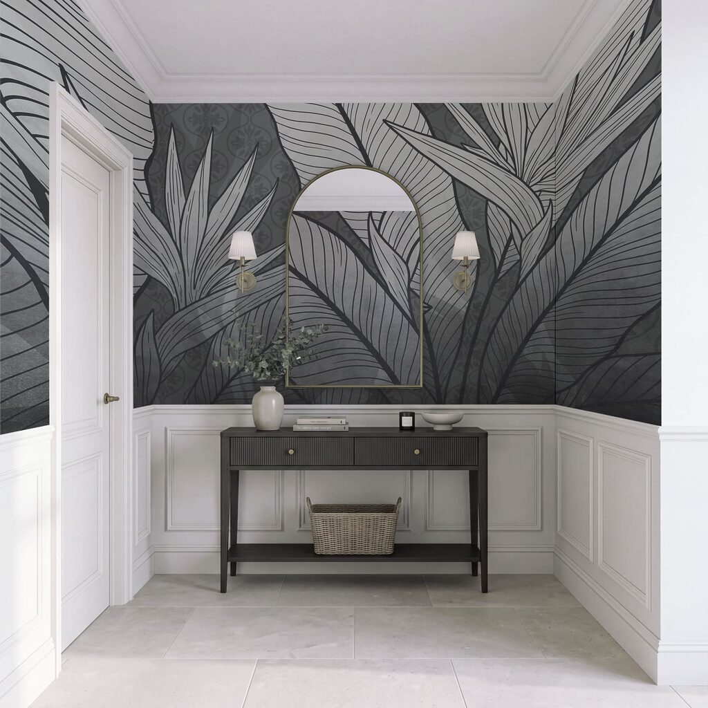Folhas tropicais com nervuras — interior 3