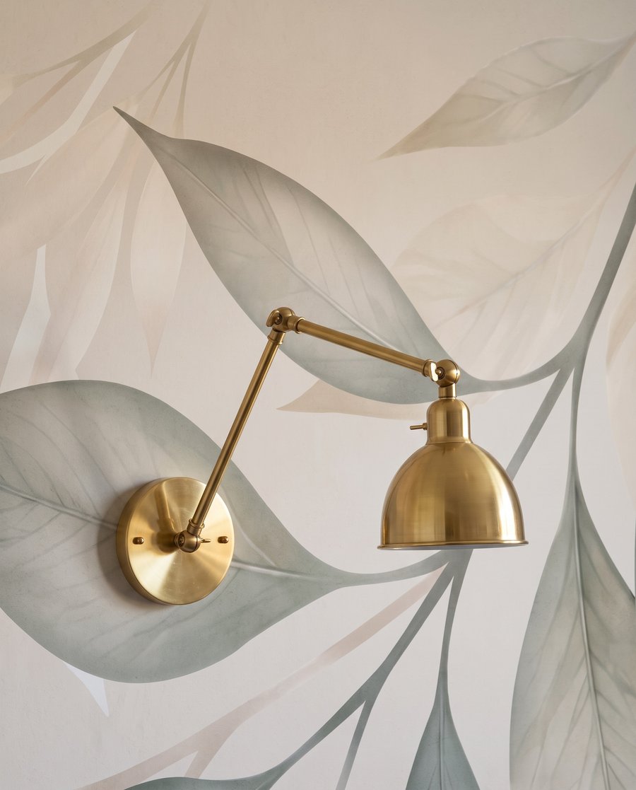 Ramos de folhas pendentes — detalhe
