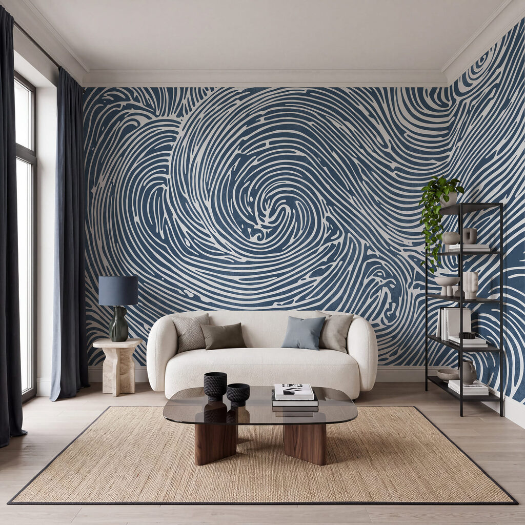 Espirais em linhas onduladas — interior 1