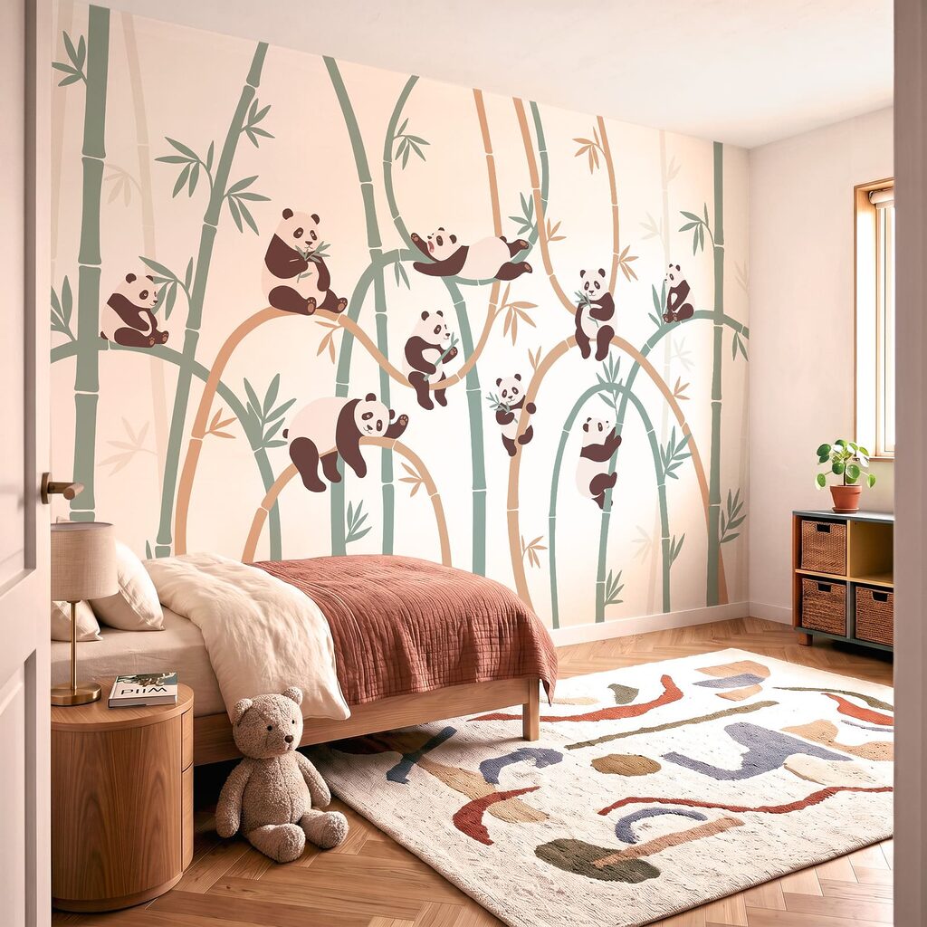 Pandas entre bambus — interior 2