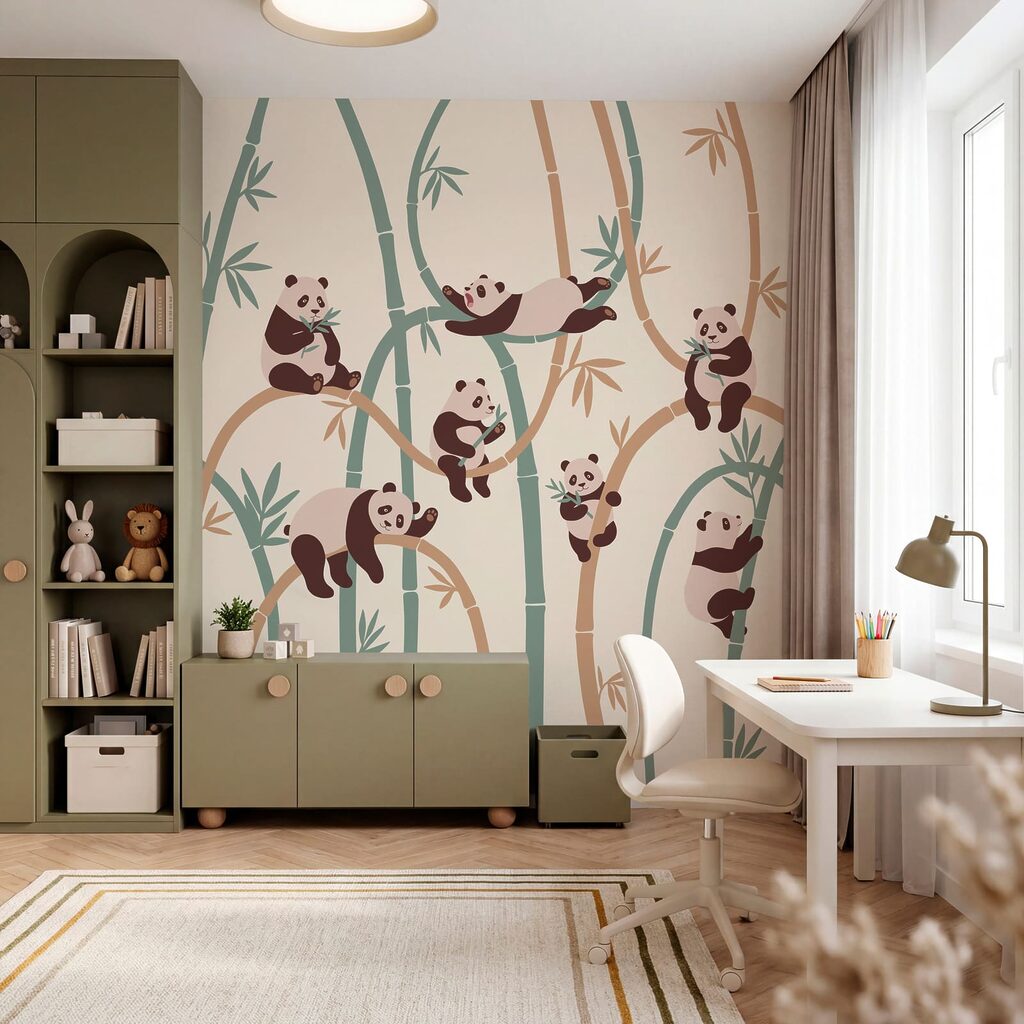 Pandas entre bambus — interior 3