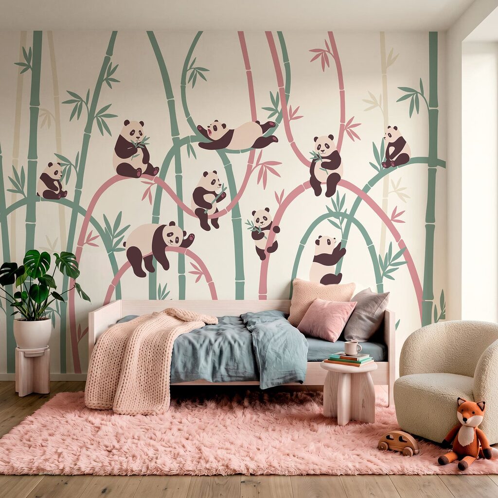 Pandas entre bambus — interior 2