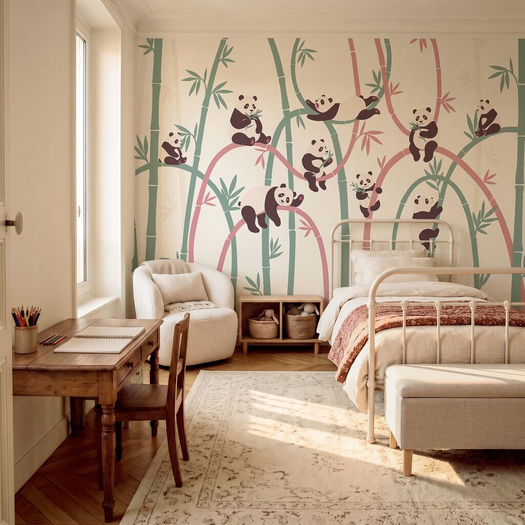 Pandas entre bambus — interior 3