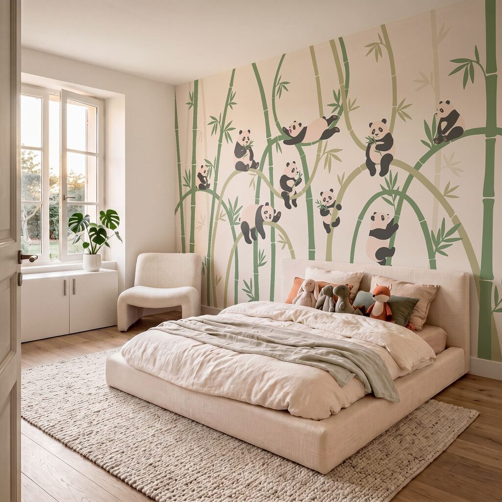Pandas entre bambus — interior 2