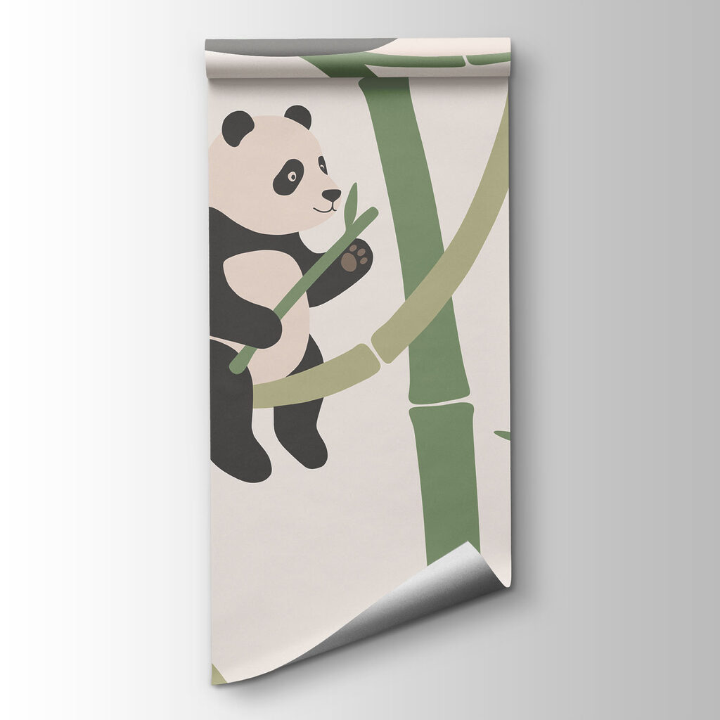 Pandas entre bambus — vista do produto