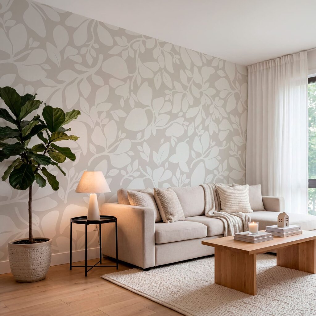 Folhas em silhueta — interior 3